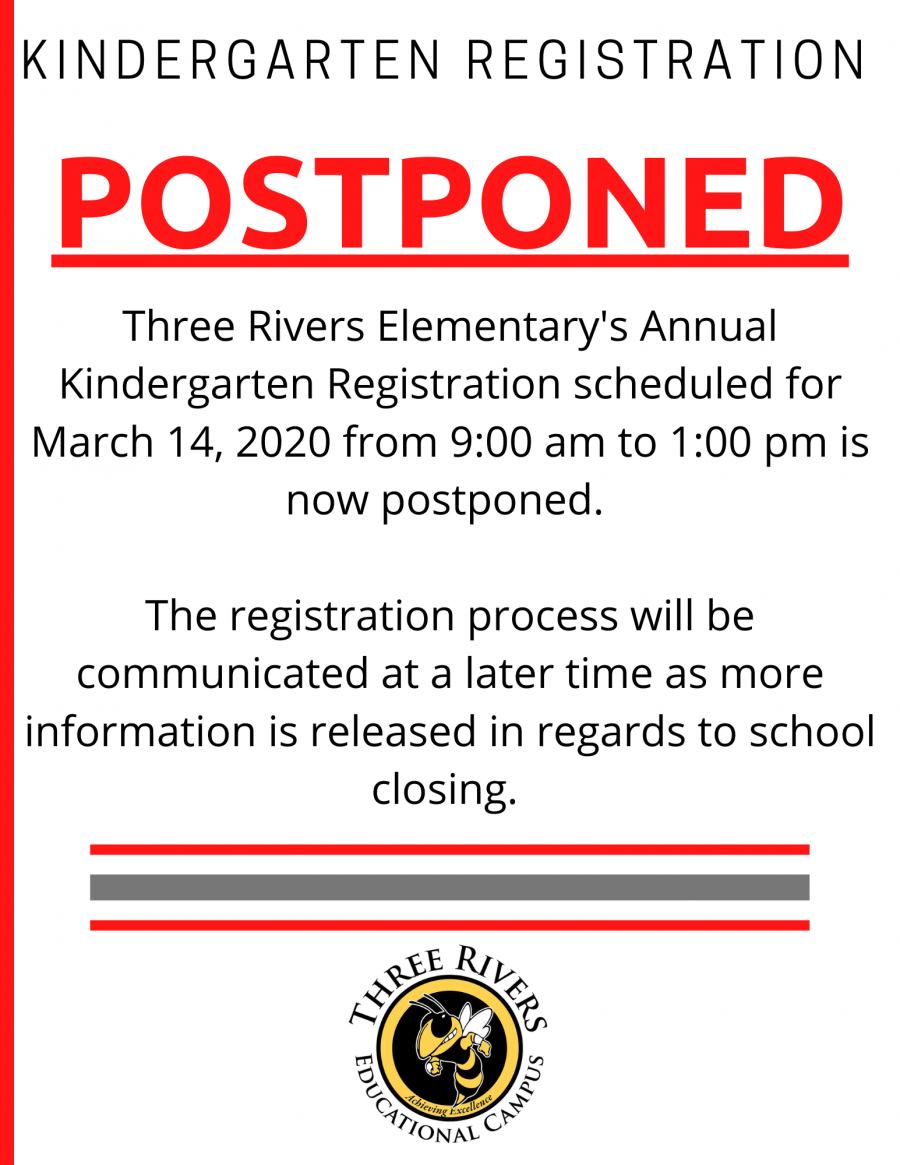 kindergarten registration postponed